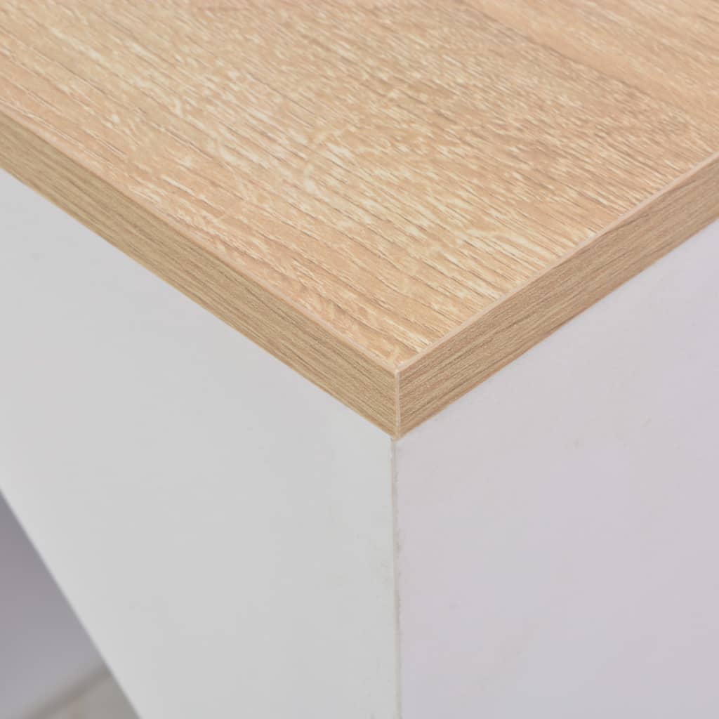 Table de bar avec armoire Blanc 115x59x200 cm - XIOS