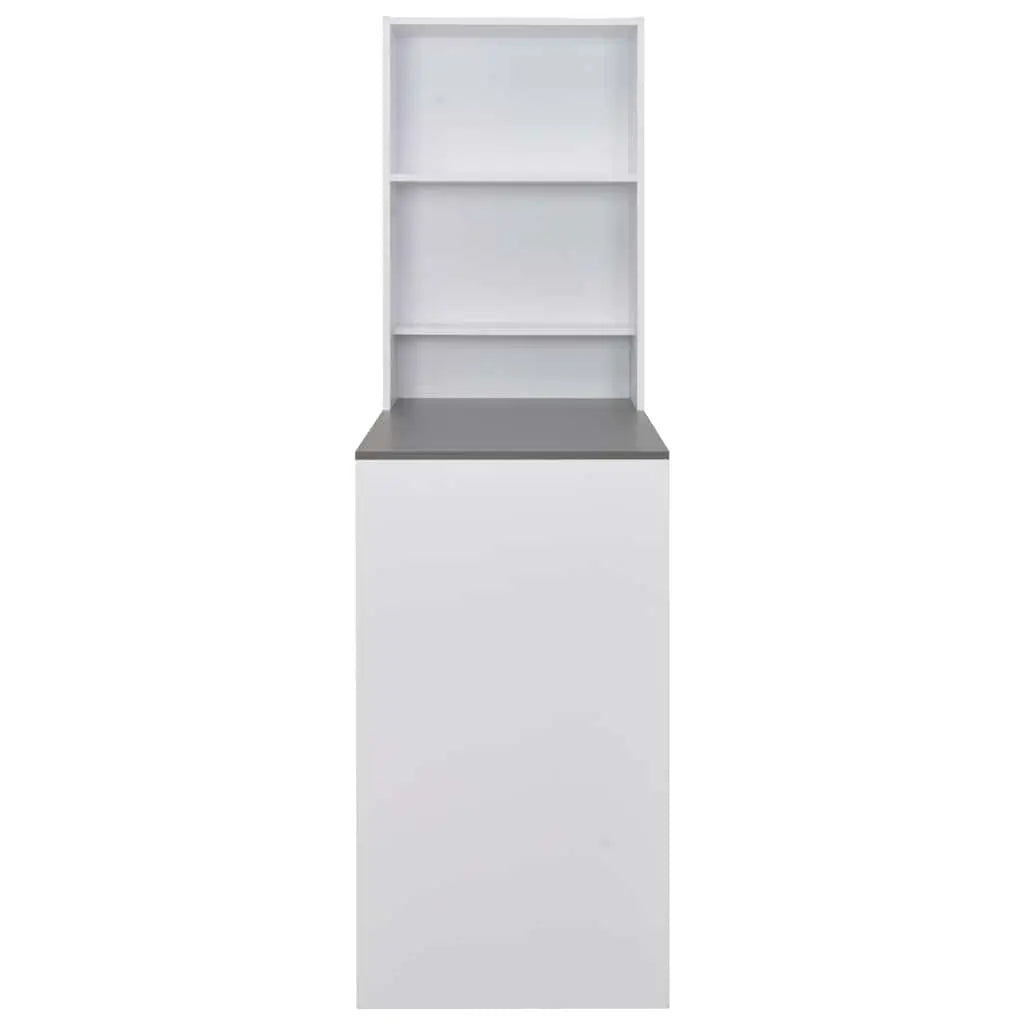 Table de bar avec armoire Blanc 115x59x200 cm - XIOS