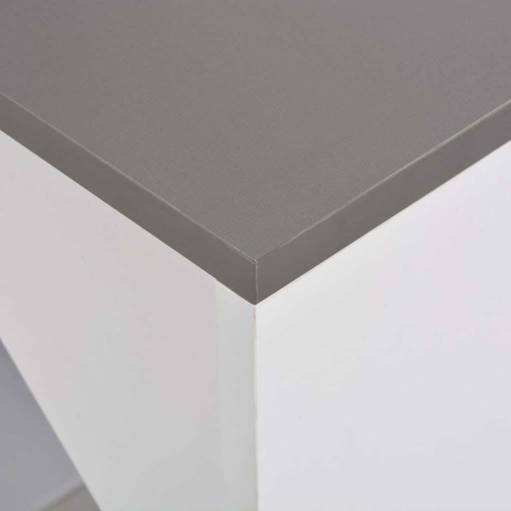 Table de bar avec armoire Blanc 115x59x200 cm - XIOS