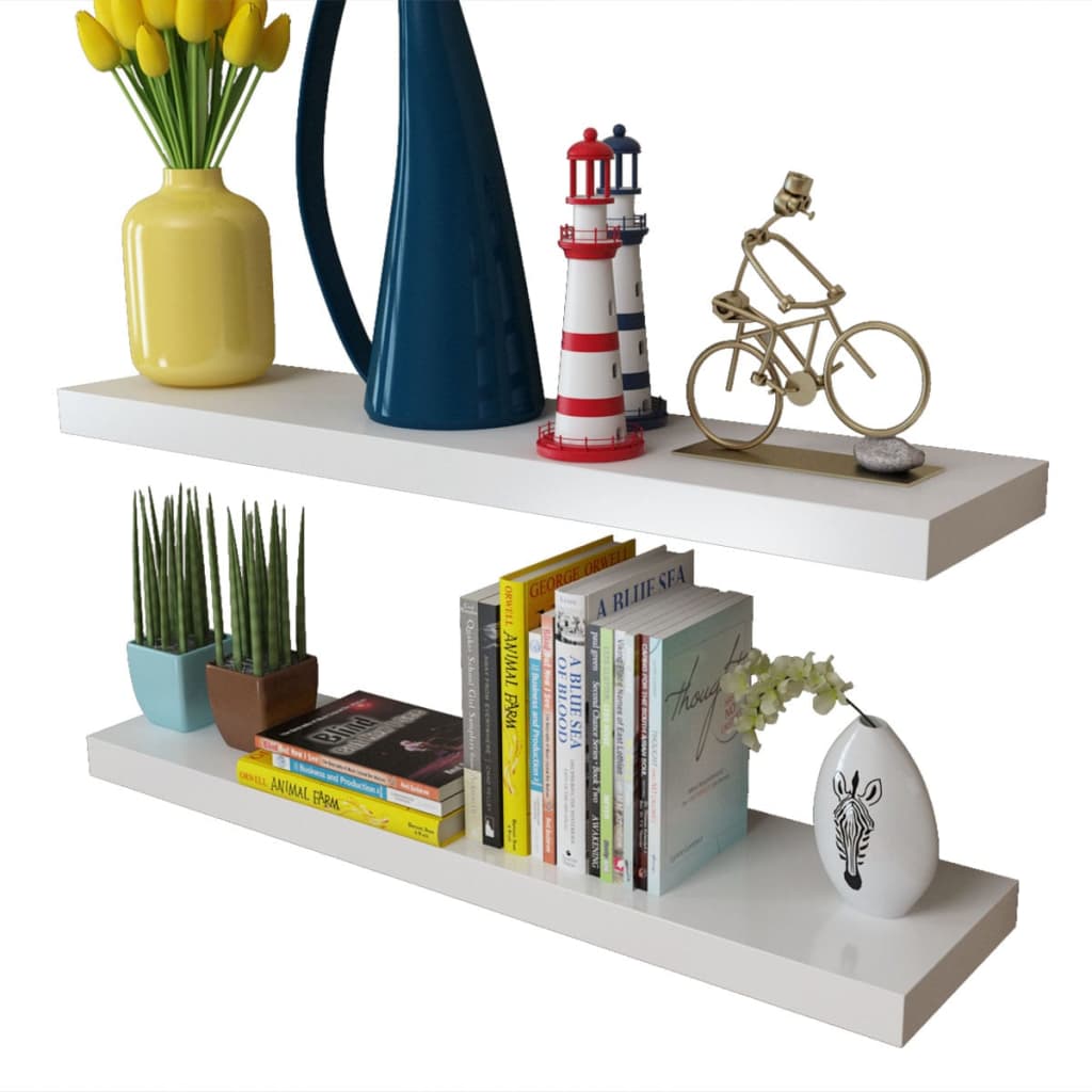 Étagères murales 4 pcs Blanc 80 cm - XIOS