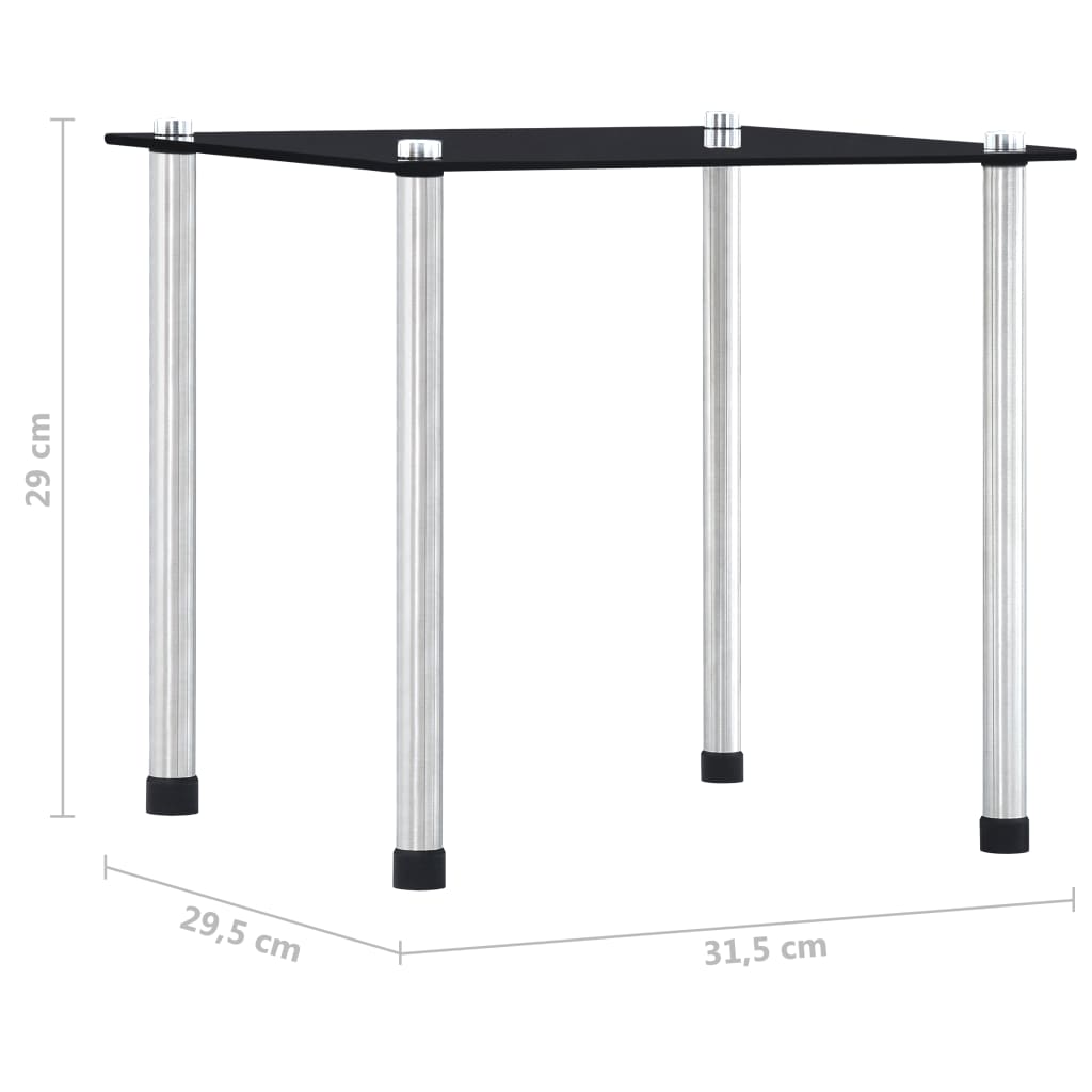 Tables gigognes 3 pcs Noir Verre trempé - XIOS