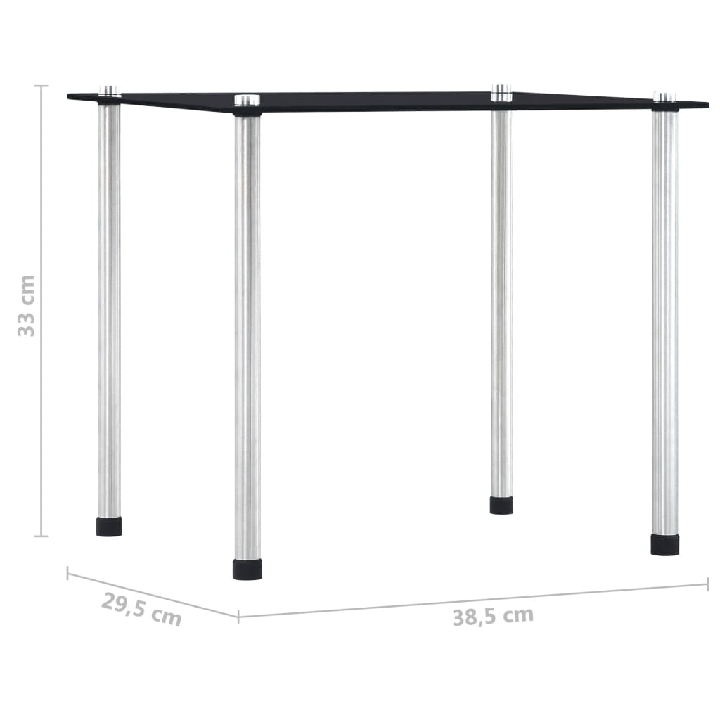 Tables gigognes 3 pcs Noir Verre trempé - XIOS