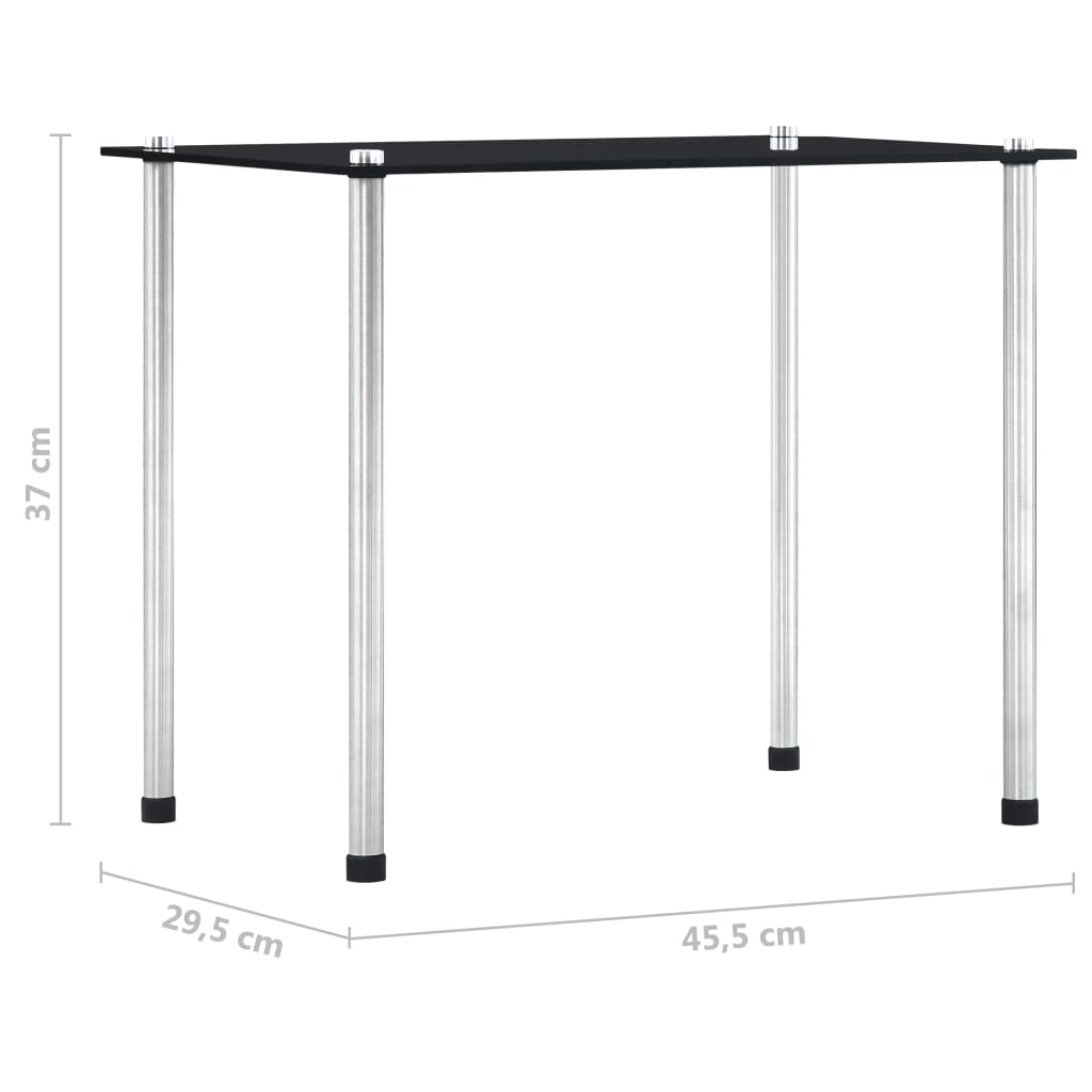 Tables gigognes 3 pcs Noir Verre trempé - XIOS