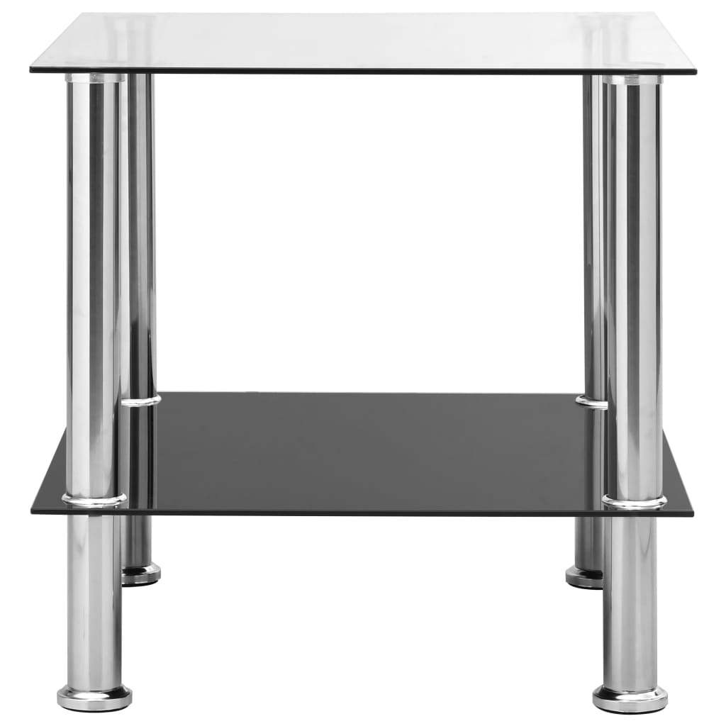 Table d'appoint Transparent 45x50x45 cm Verre trempé - XIOS