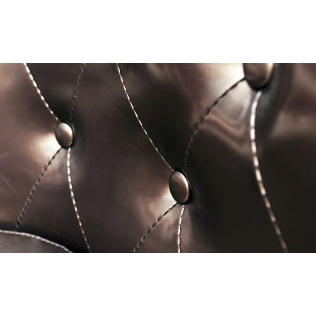 Fauteuil avec repose-pied Marron Similicuir - XIOS
