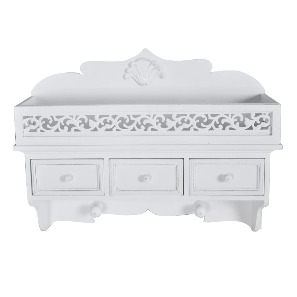 Étagère murale avec 3 tiroirs 2 crochets - XIOS