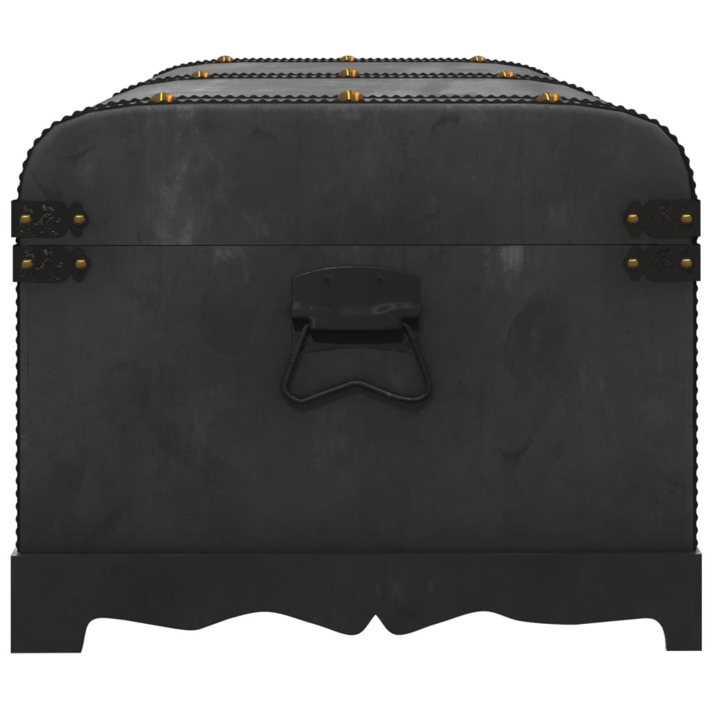 Coffre de rangement en bois Large Noir - XIOS