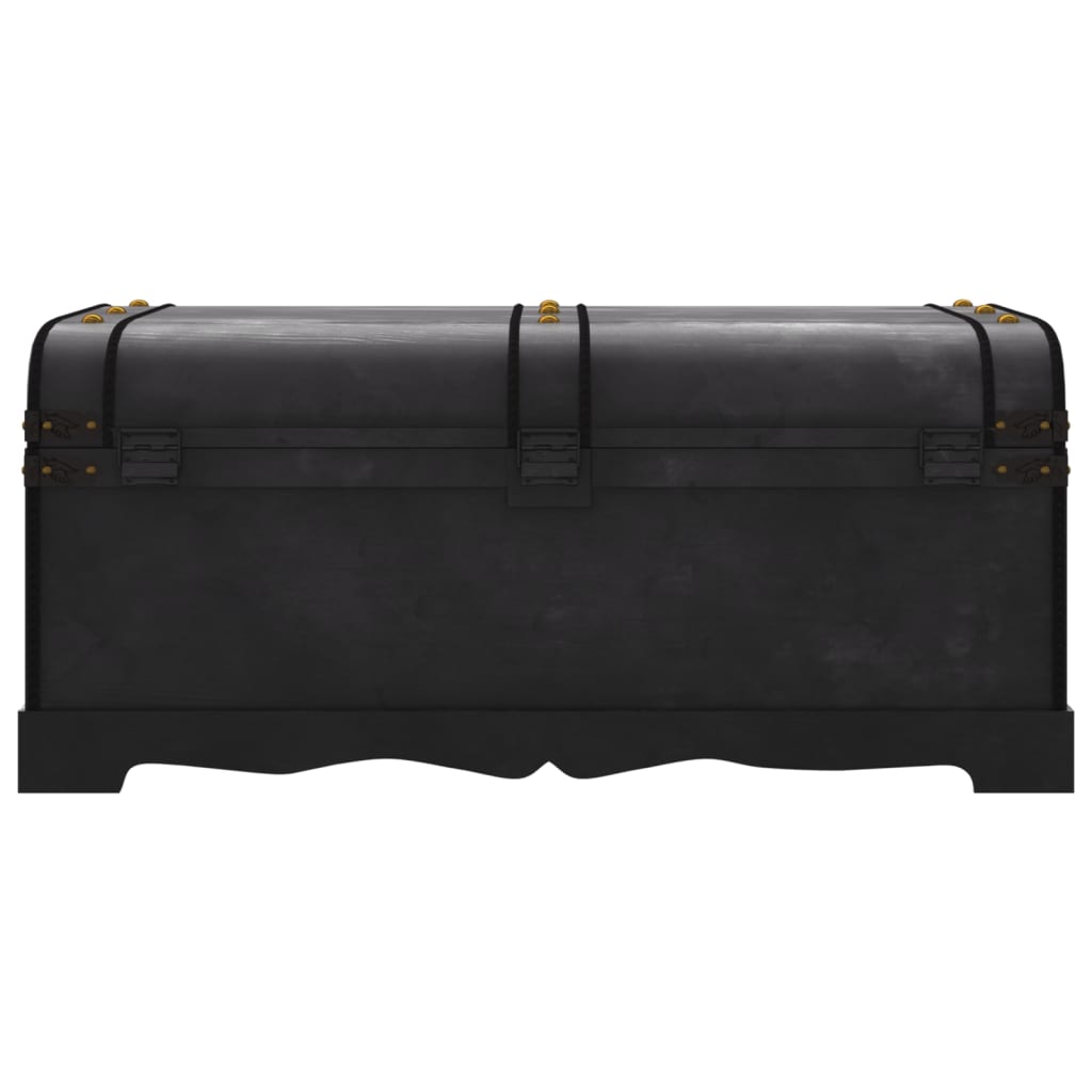 Coffre de rangement en bois Large Noir - XIOS