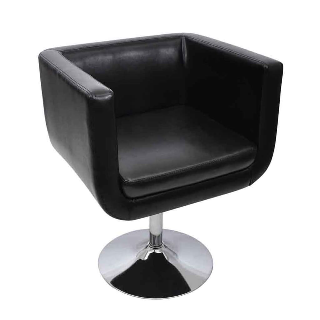 Chaise de bar Noir Similicuir - XIOS