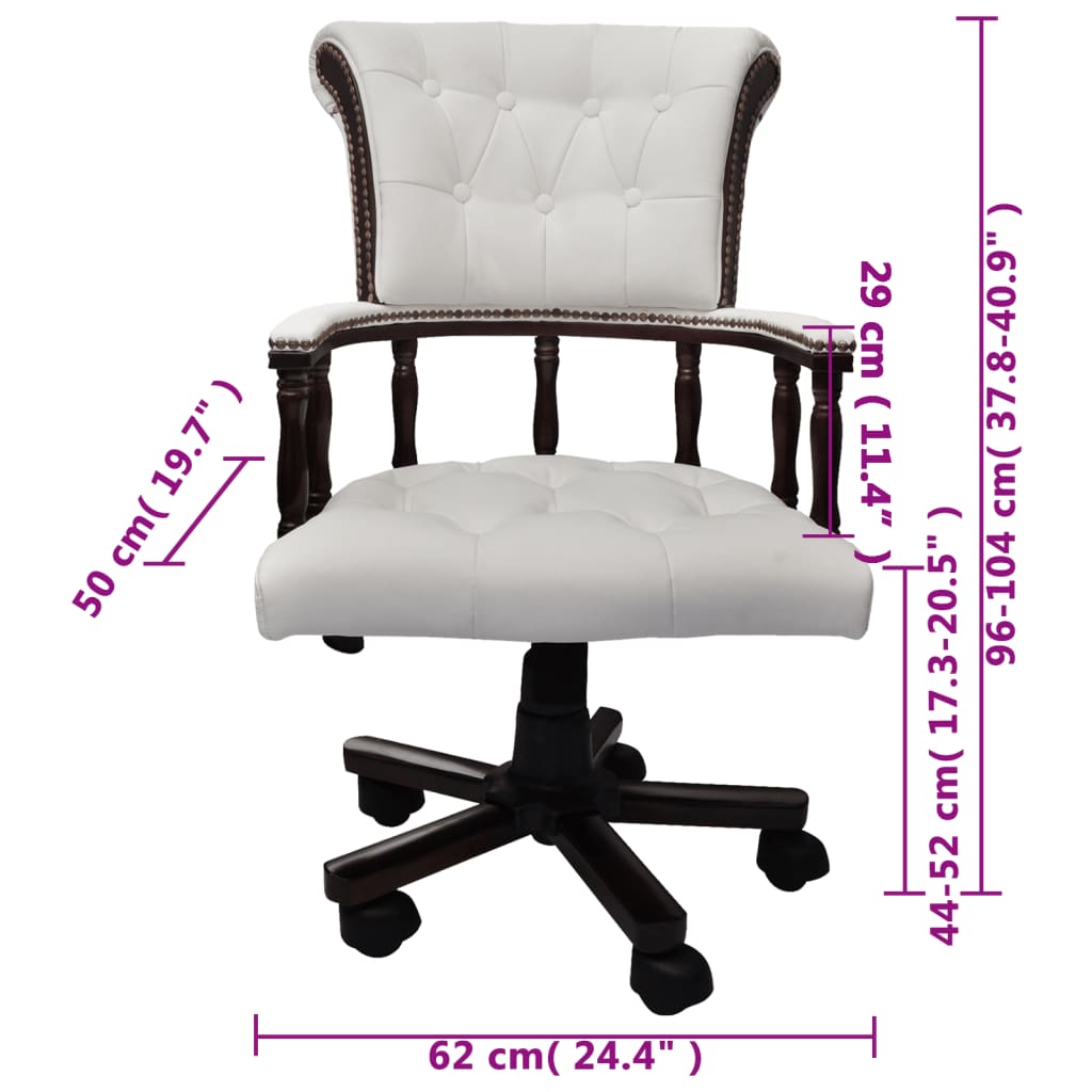Chaise de bureau pivotante Blanc - XIOS