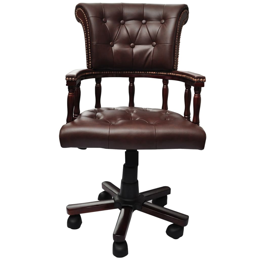 Chaise de bureau pivotante Marron - XIOS