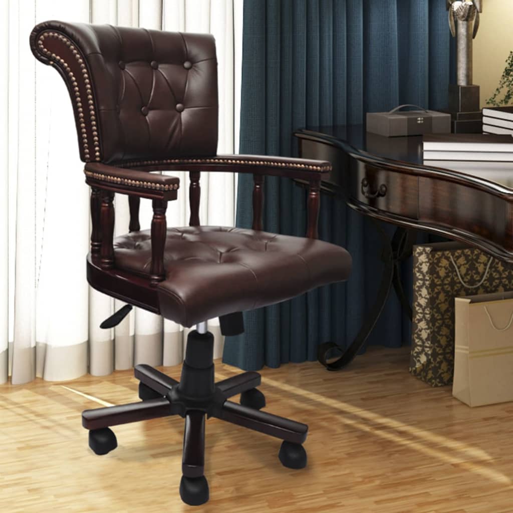Chaise de bureau pivotante Marron - XIOS