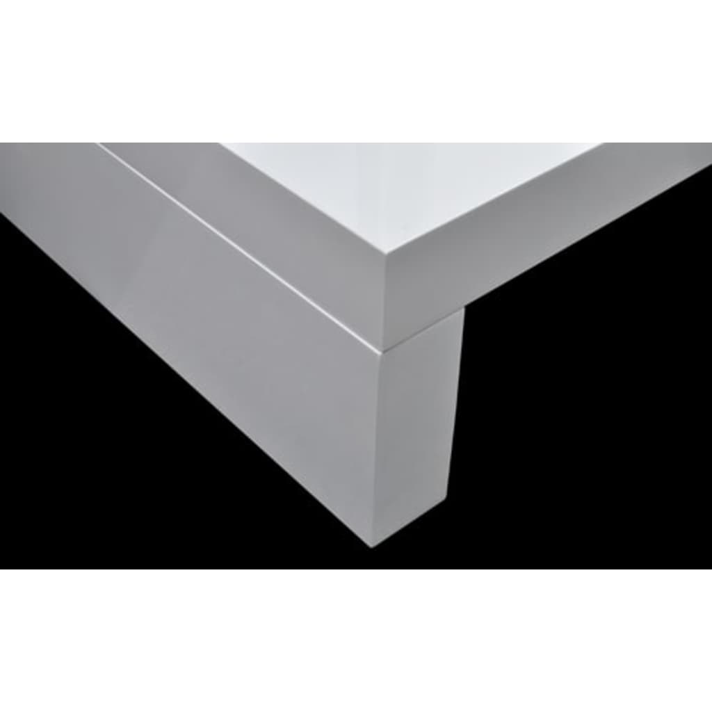 Table basse avec dessus de table en verre Blanc - XIOS