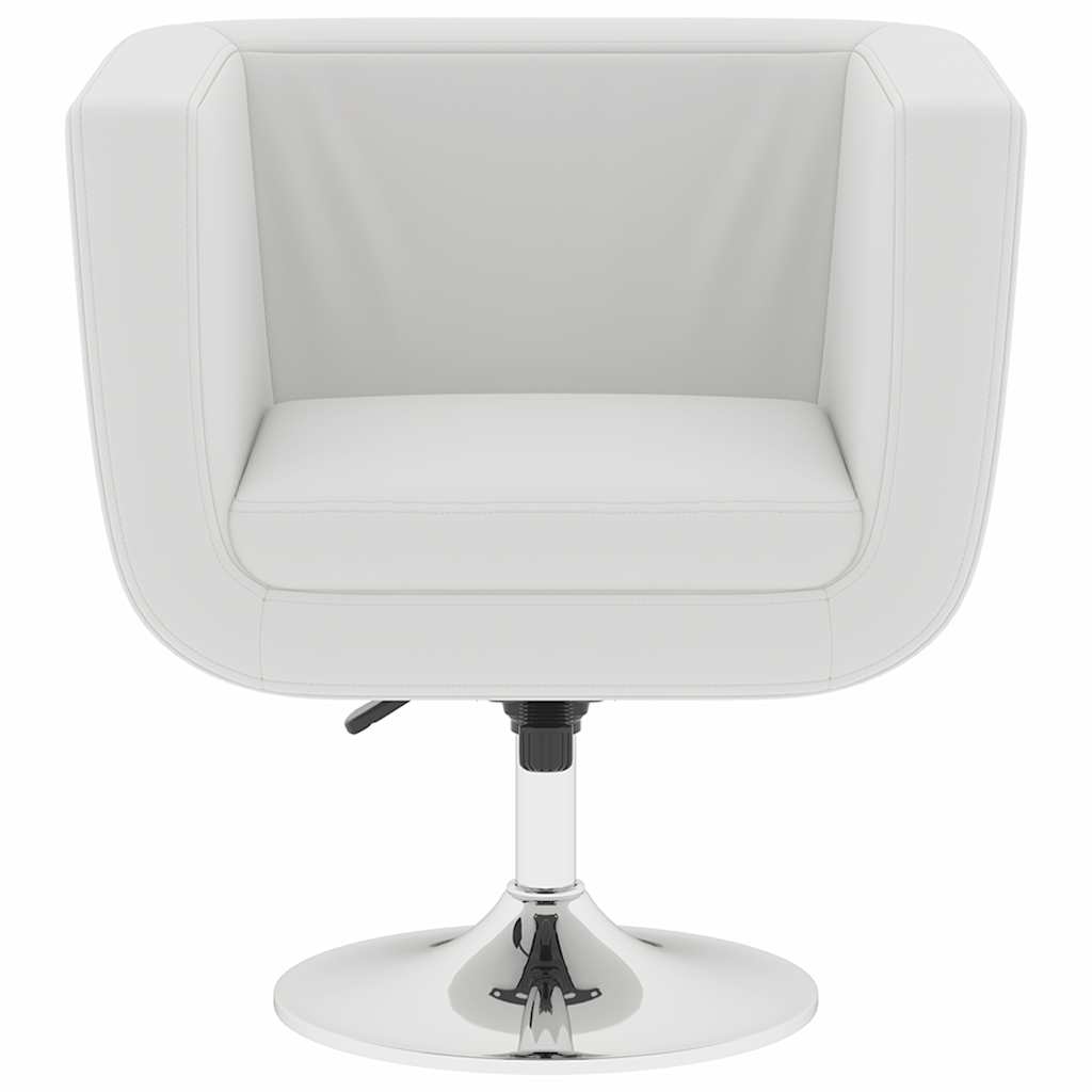 Chaises de bar lot de 2 blanc similicuir