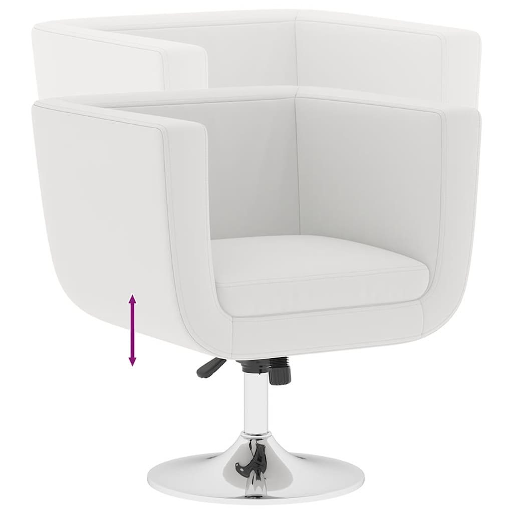 Chaises de bar lot de 2 blanc similicuir - XIOS