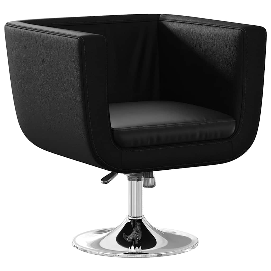 Chaise de bar lot de 2 cuir artificiel noir - XIOS