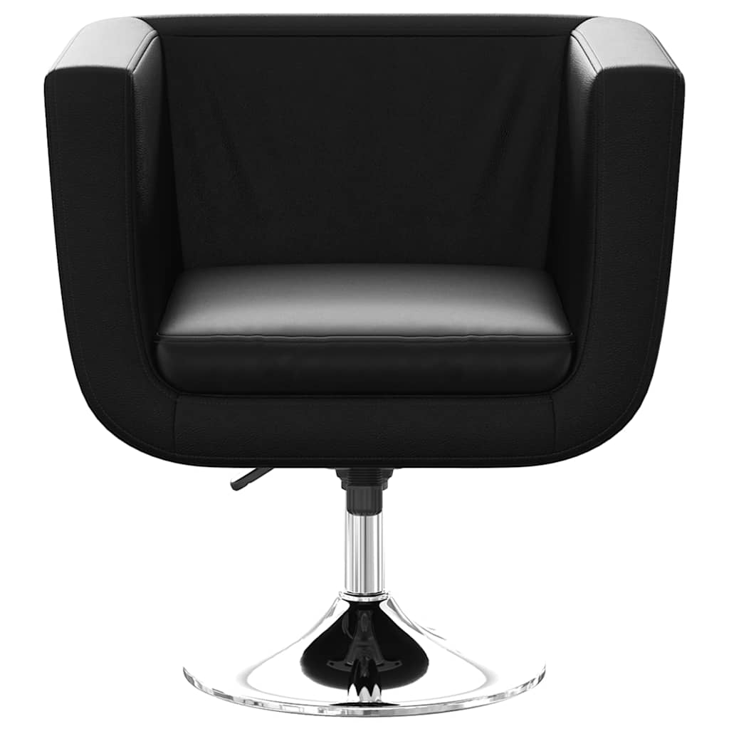 Chaise de bar lot de 2 cuir artificiel noir - XIOS