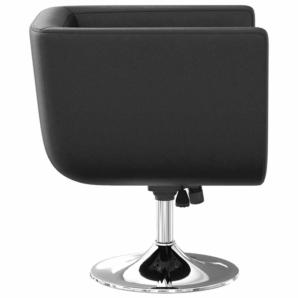 Chaise de bar lot de 2 cuir artificiel noir - XIOS