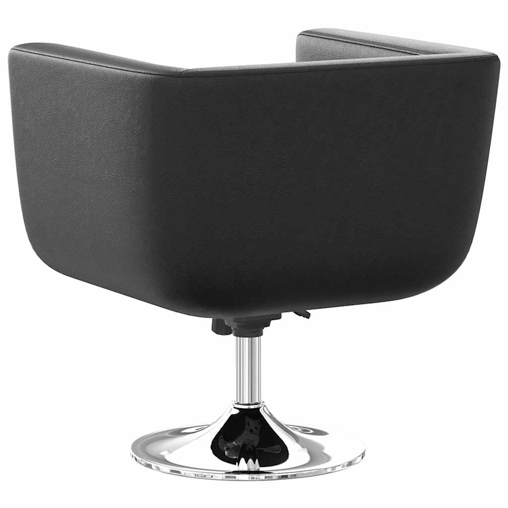 Chaise de bar lot de 2 cuir artificiel noir - XIOS