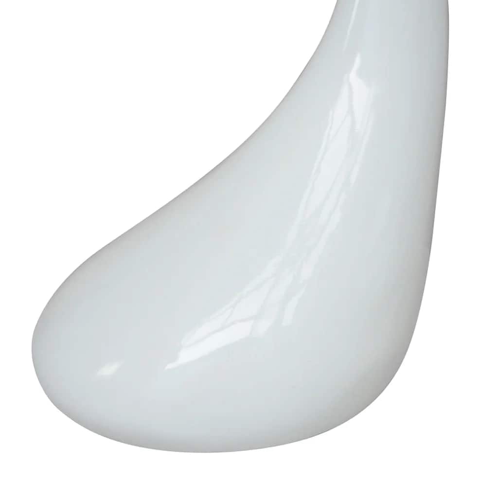 Table basse et dessus de table Verre rond Blanc brillant 2 pcs - XIOS