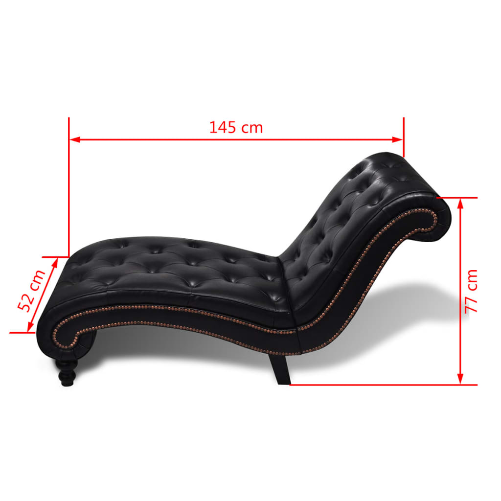 Chaise longue Marron Similicuir - XIOS