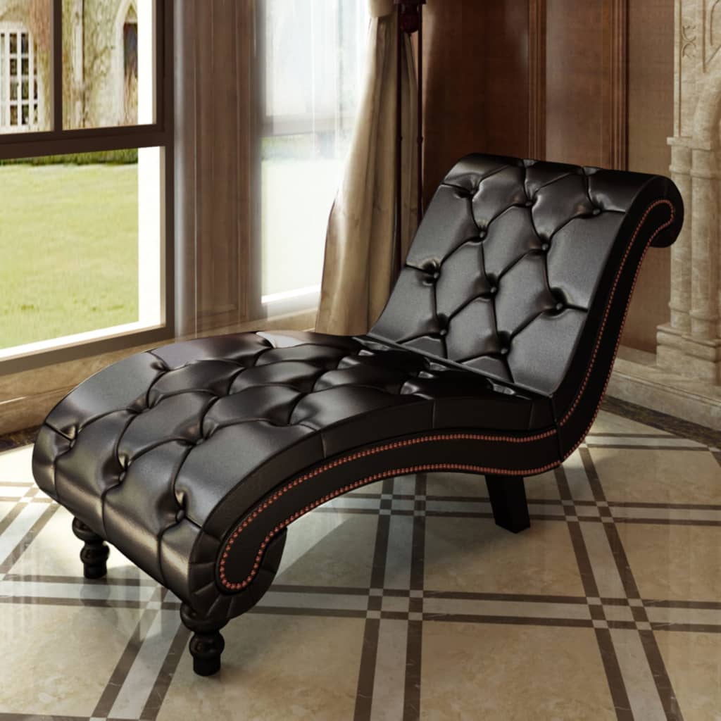Chaise longue Marron Similicuir - XIOS