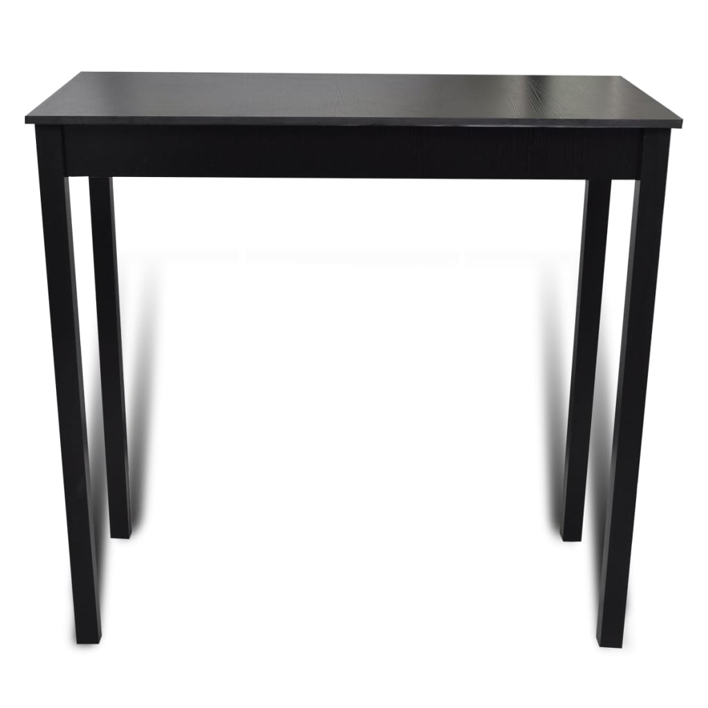 Set de 1 table de bar et 4 tabourets noir - XIOS