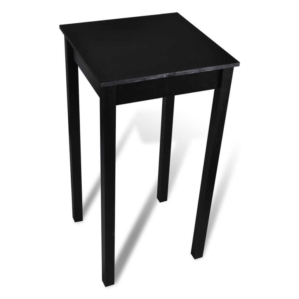 Set de 1 table de bar et 2 tabourets noir - XIOS
