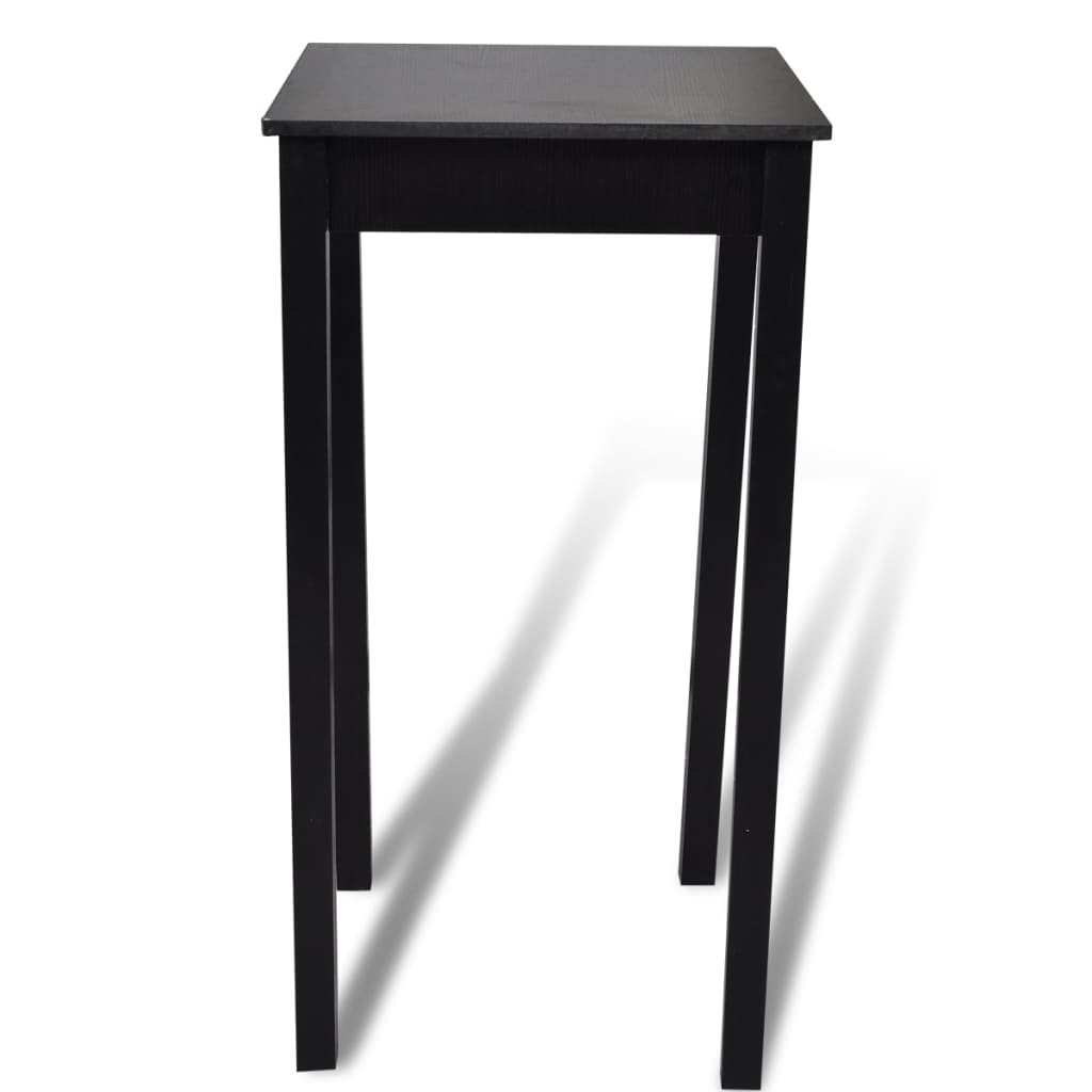 Set de 1 table de bar et 2 tabourets noir - XIOS