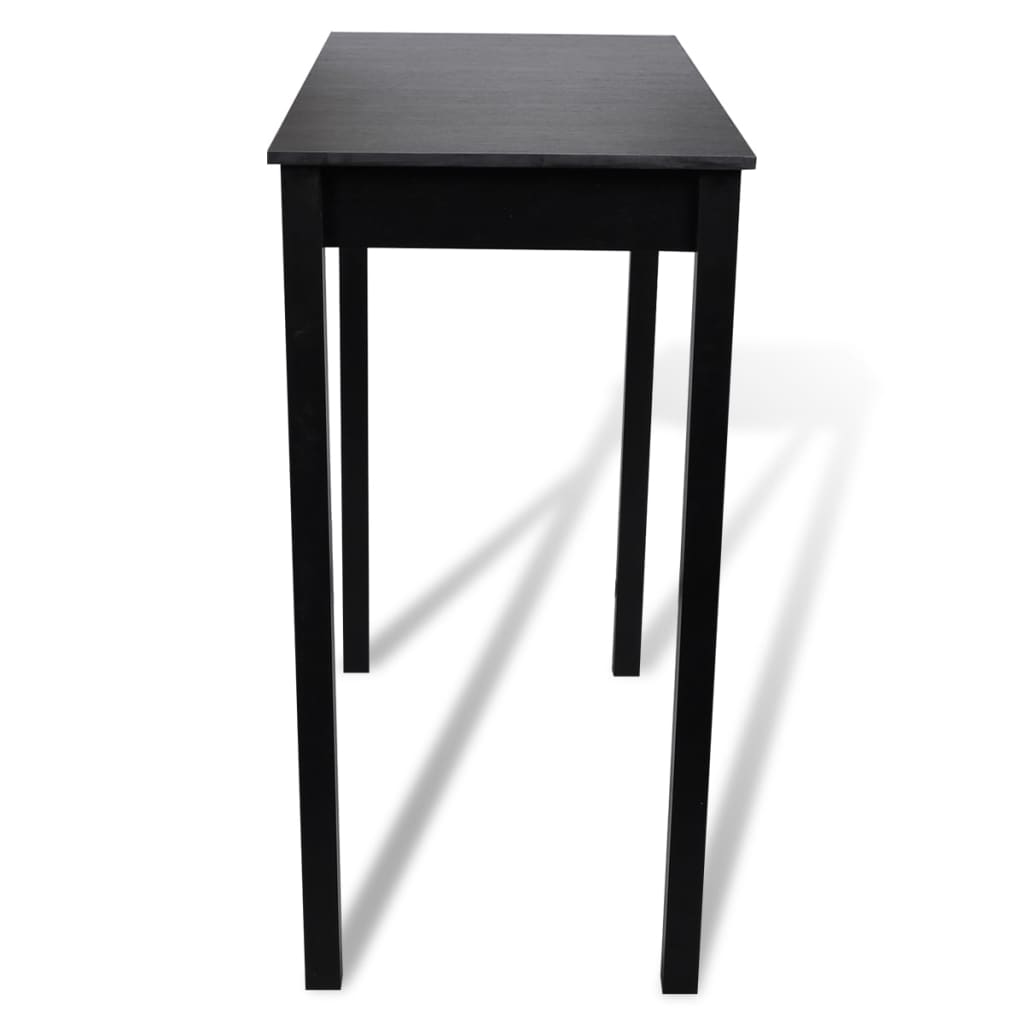 Set de 1 table de bar et 2 tabourets noir - XIOS