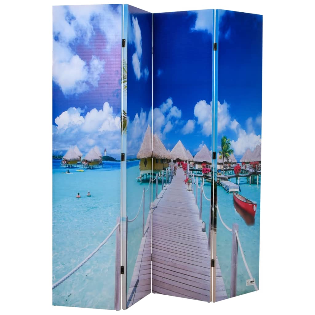 Cloison de séparation pliable 160 x 170 cm Plage - XIOS
