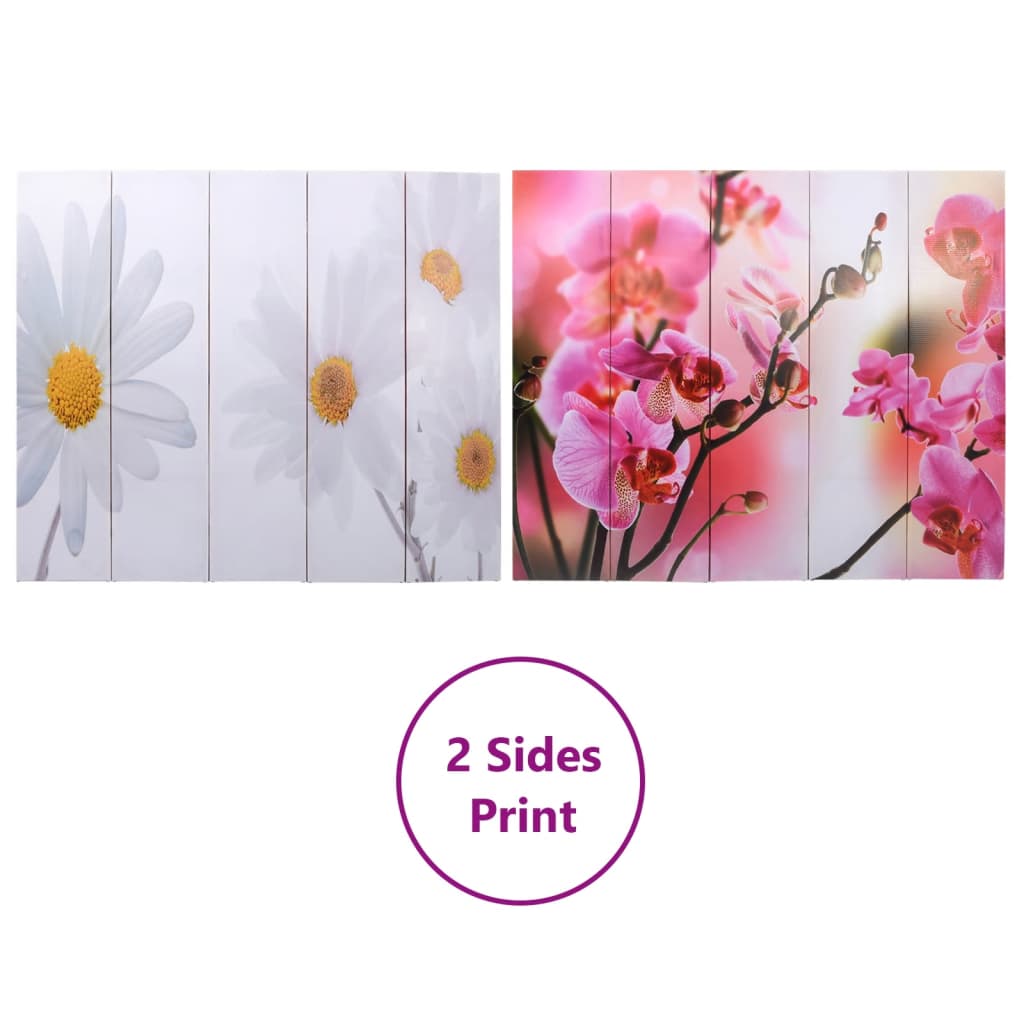 Cloison de séparation pliable 200 x 170 cm Fleur - XIOS