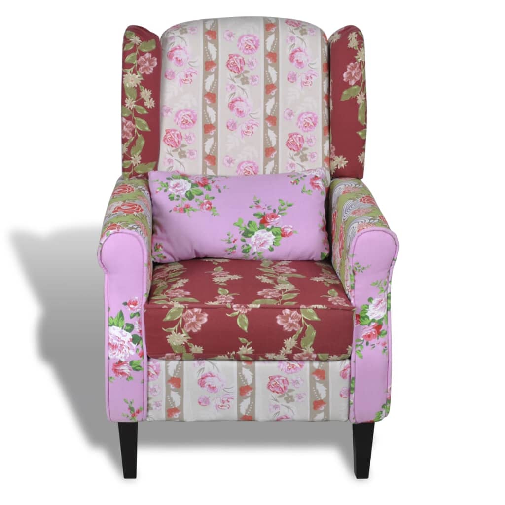 Fauteuil avec design de patchwork Tissu - XIOS