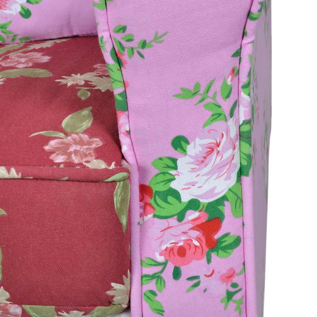 Fauteuil avec design de patchwork Tissu