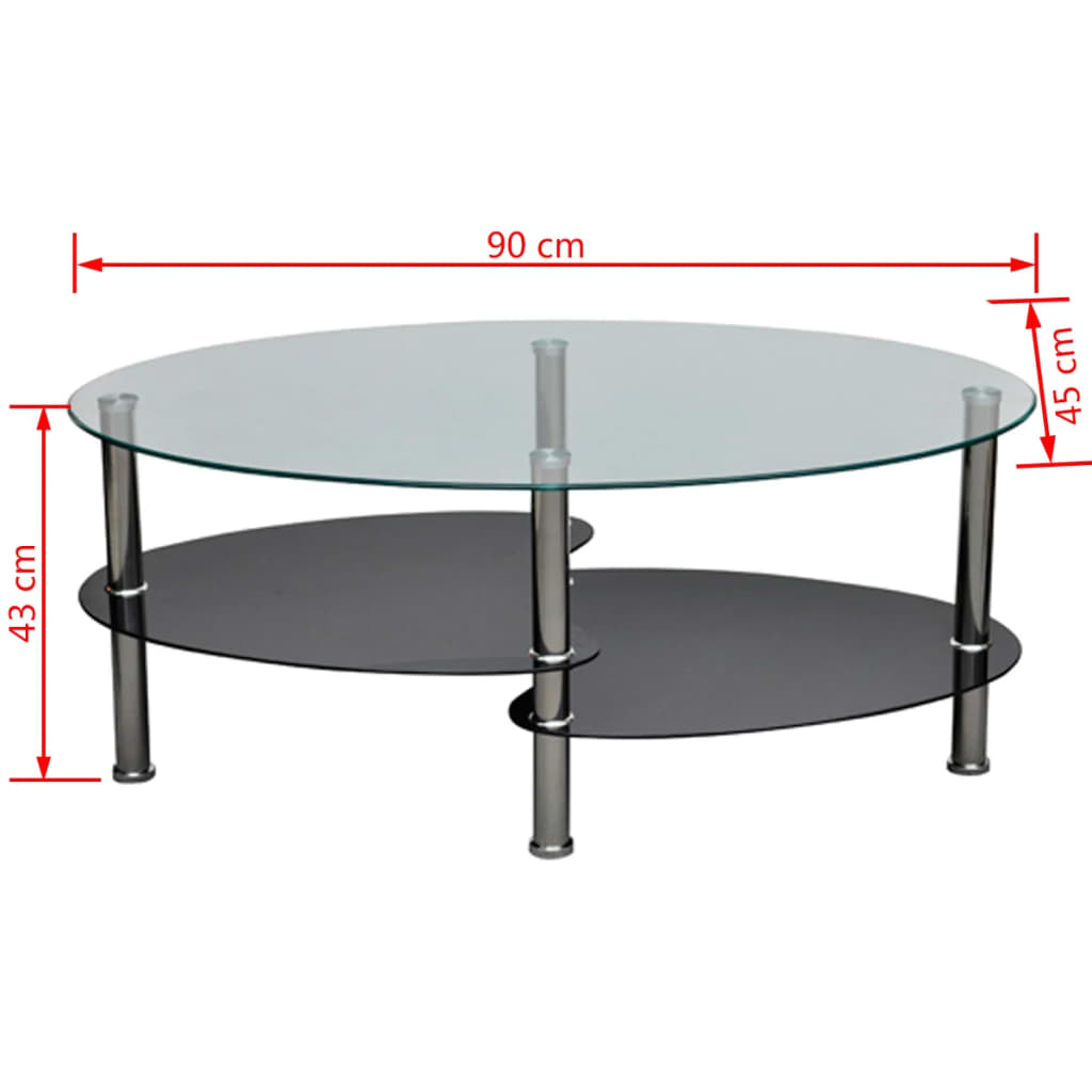 Table basse avec design exclusif Noir - XIOS