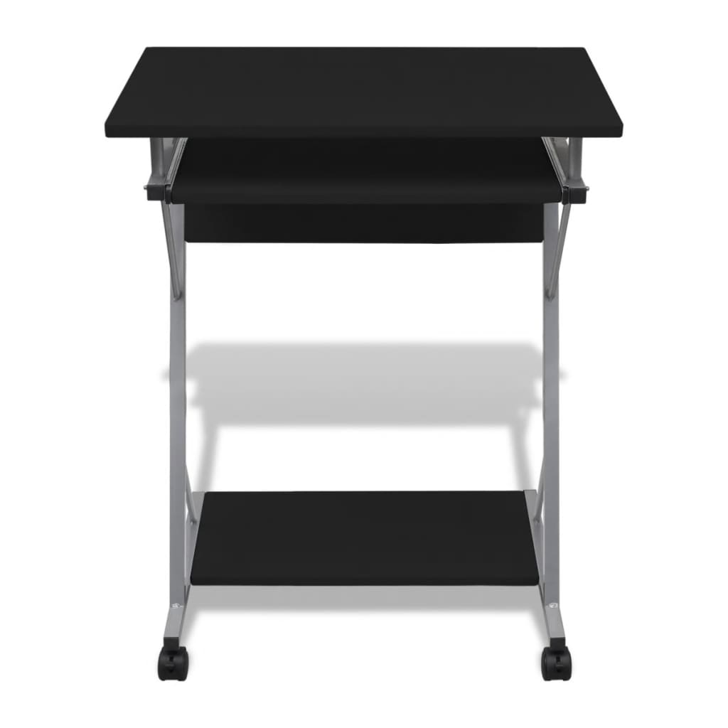 Bureau d'ordinateur compact avec plateau à clavier Noir - XIOS