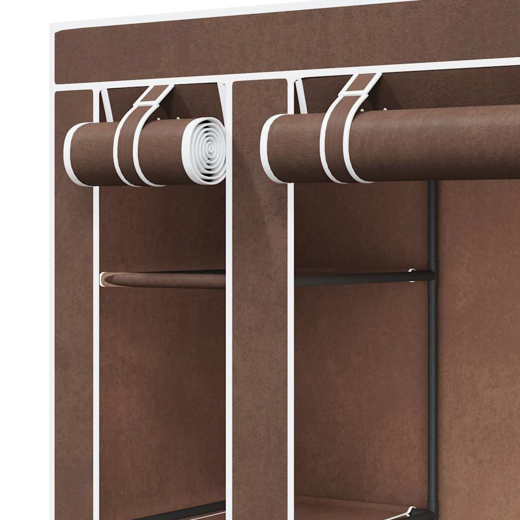 Armoire avec compartiments et tiges 45 x 150 x 176 cm Marron - XIOS
