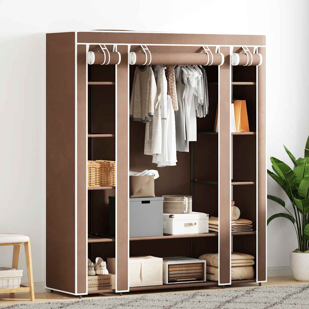 Armoire avec compartiments et tiges 45 x 150 x 176 cm Marron - XIOS