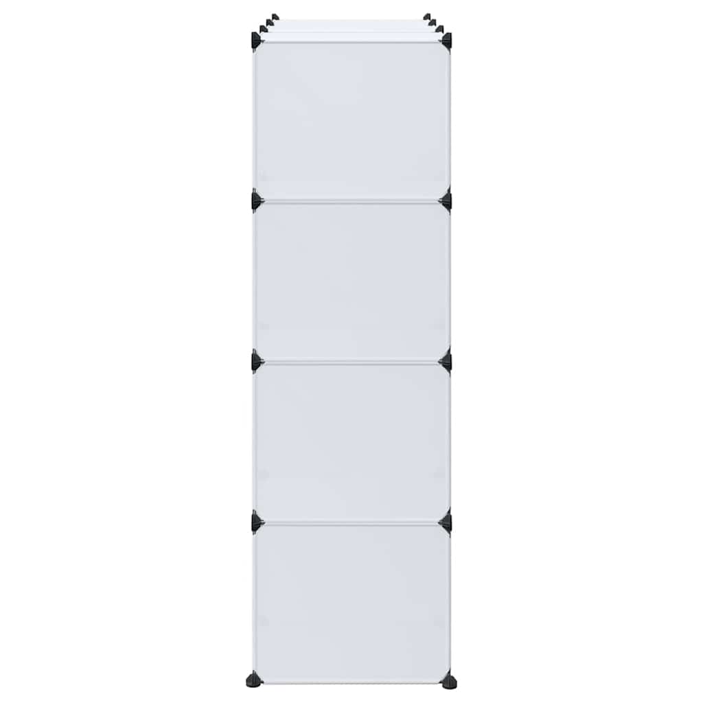 Armoire modulaire 9 compartiments 109x36,5x143 cm blanc - XIOS
