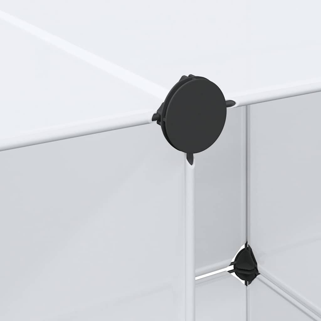 Armoire modulaire 9 compartiments 109x36,5x143 cm blanc - XIOS