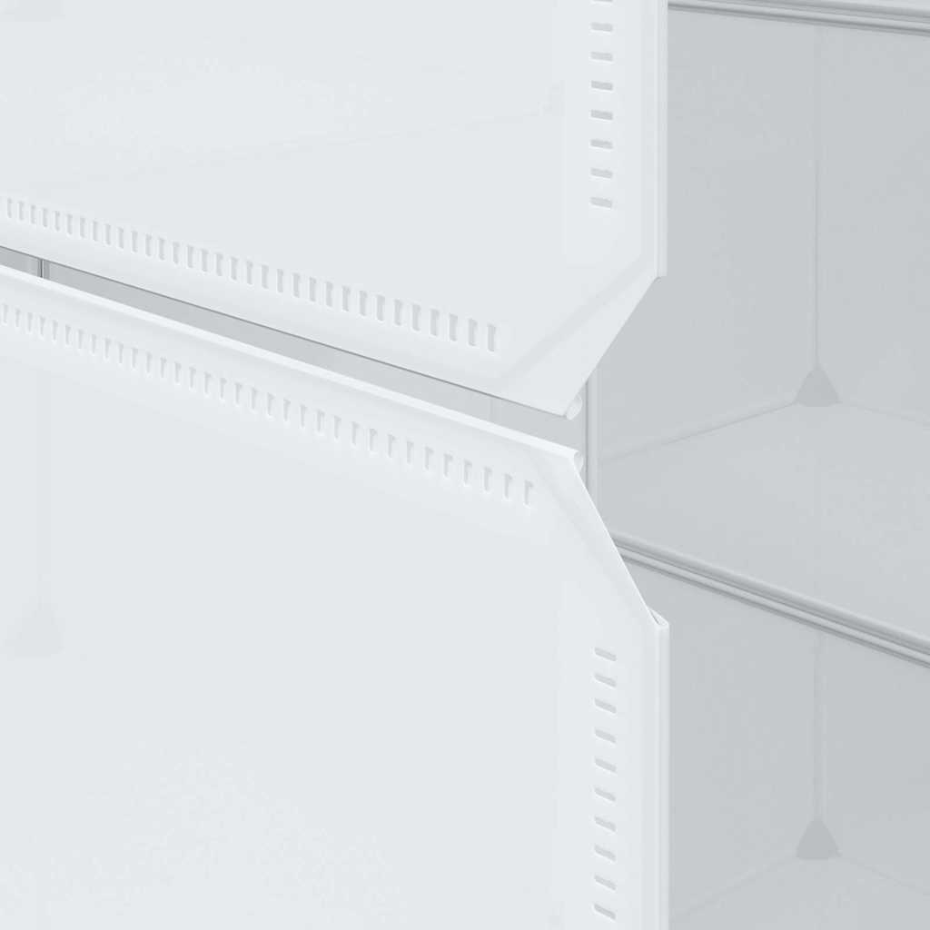 Armoire modulaire 9 compartiments 109x36,5x143 cm blanc - XIOS