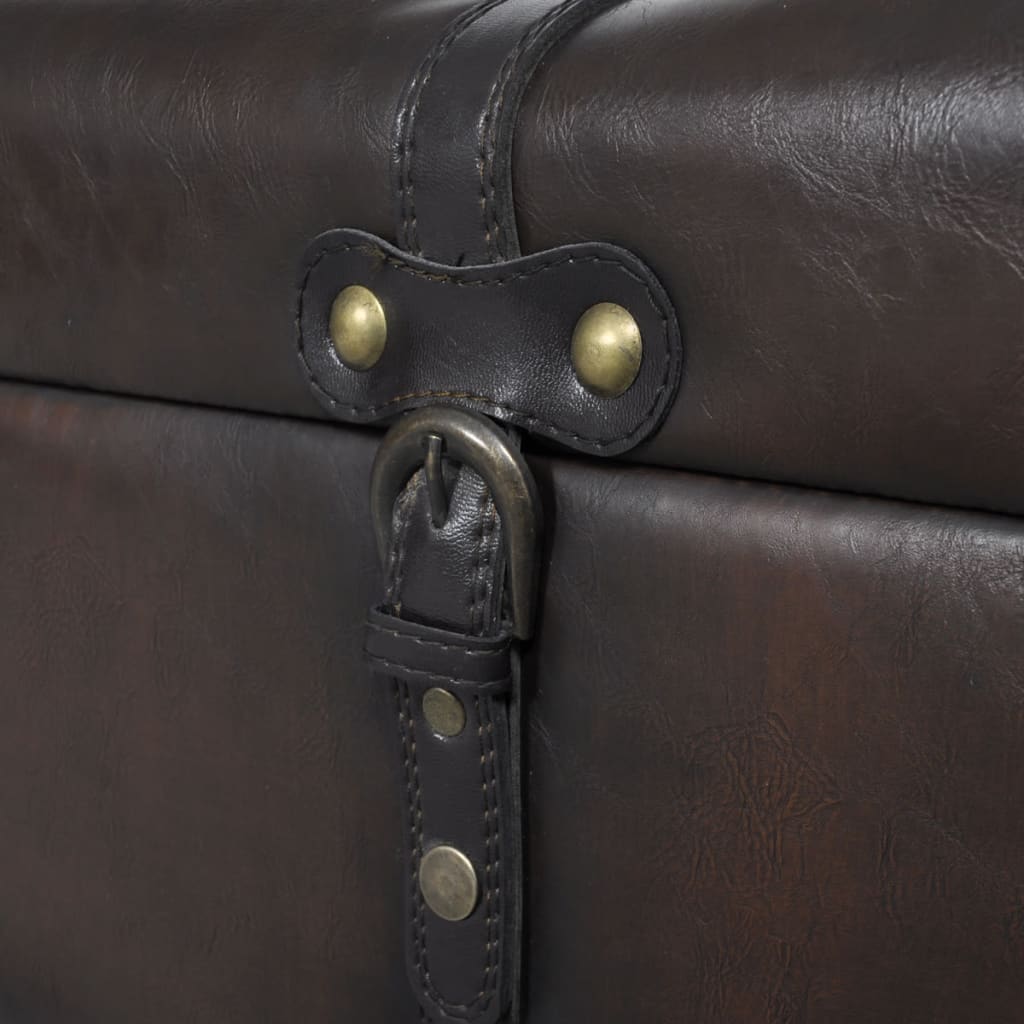 Ensemble de bancs de rangement 3 pcs Marron - XIOS