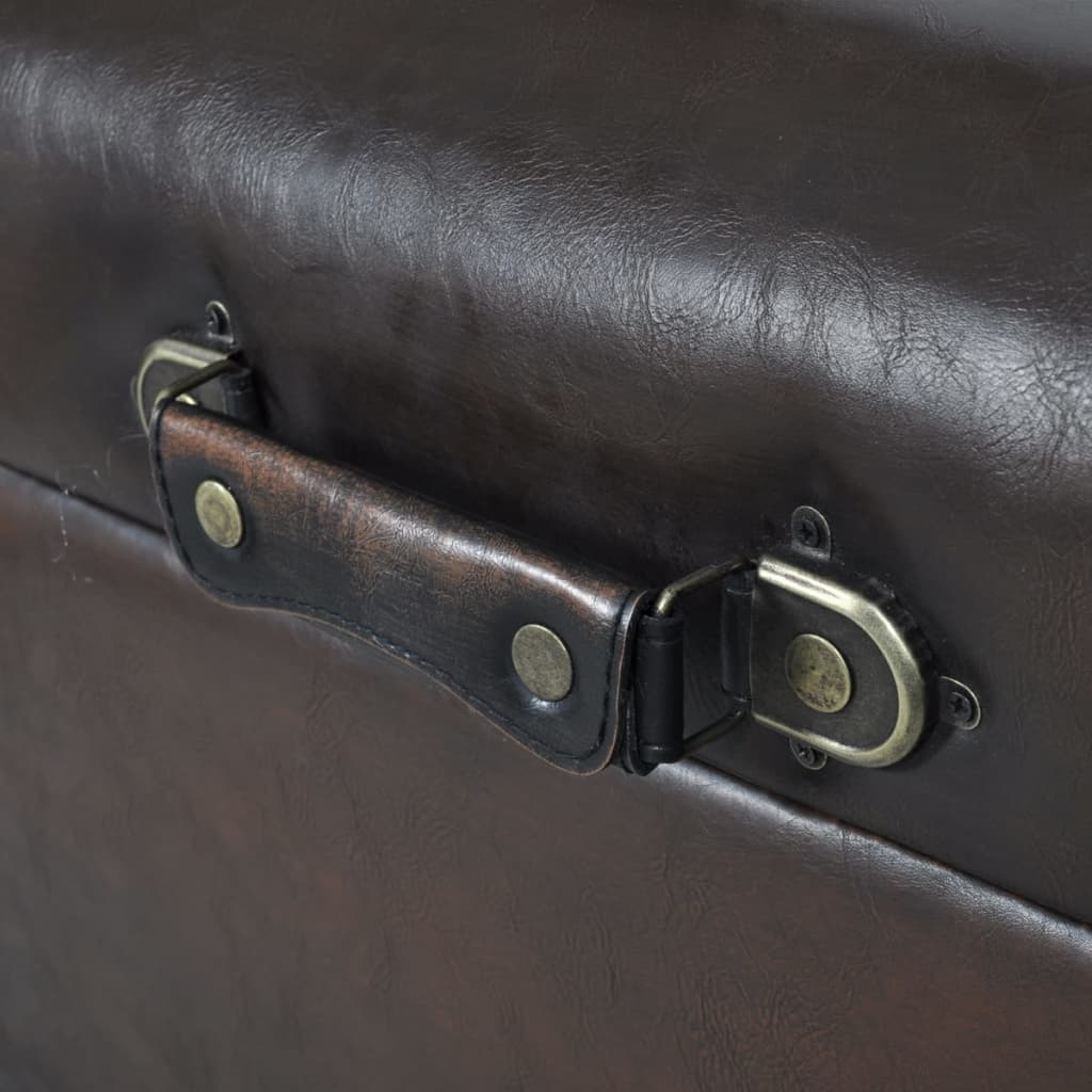 Ensemble de bancs de rangement 3 pcs Marron - XIOS