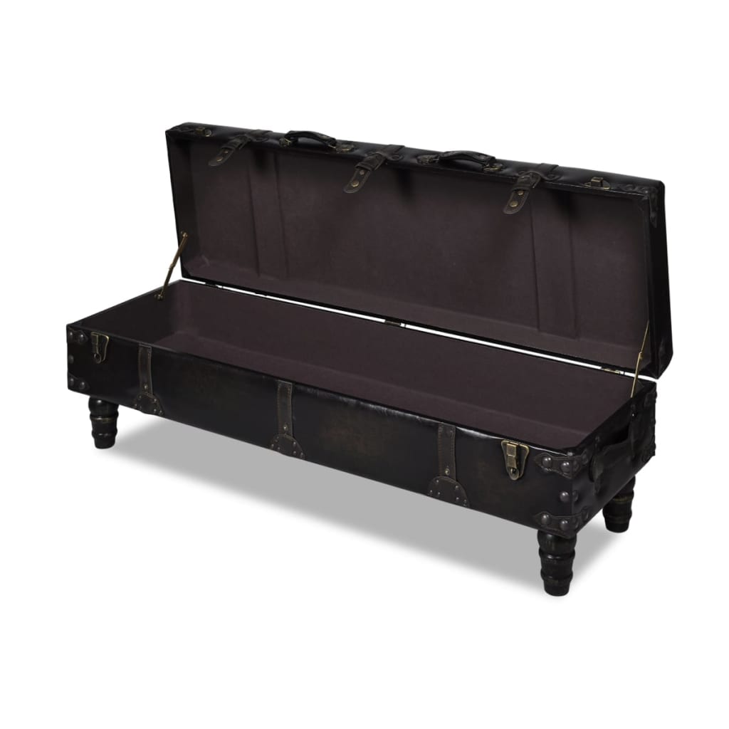 Banc long de rangement marron - XIOS