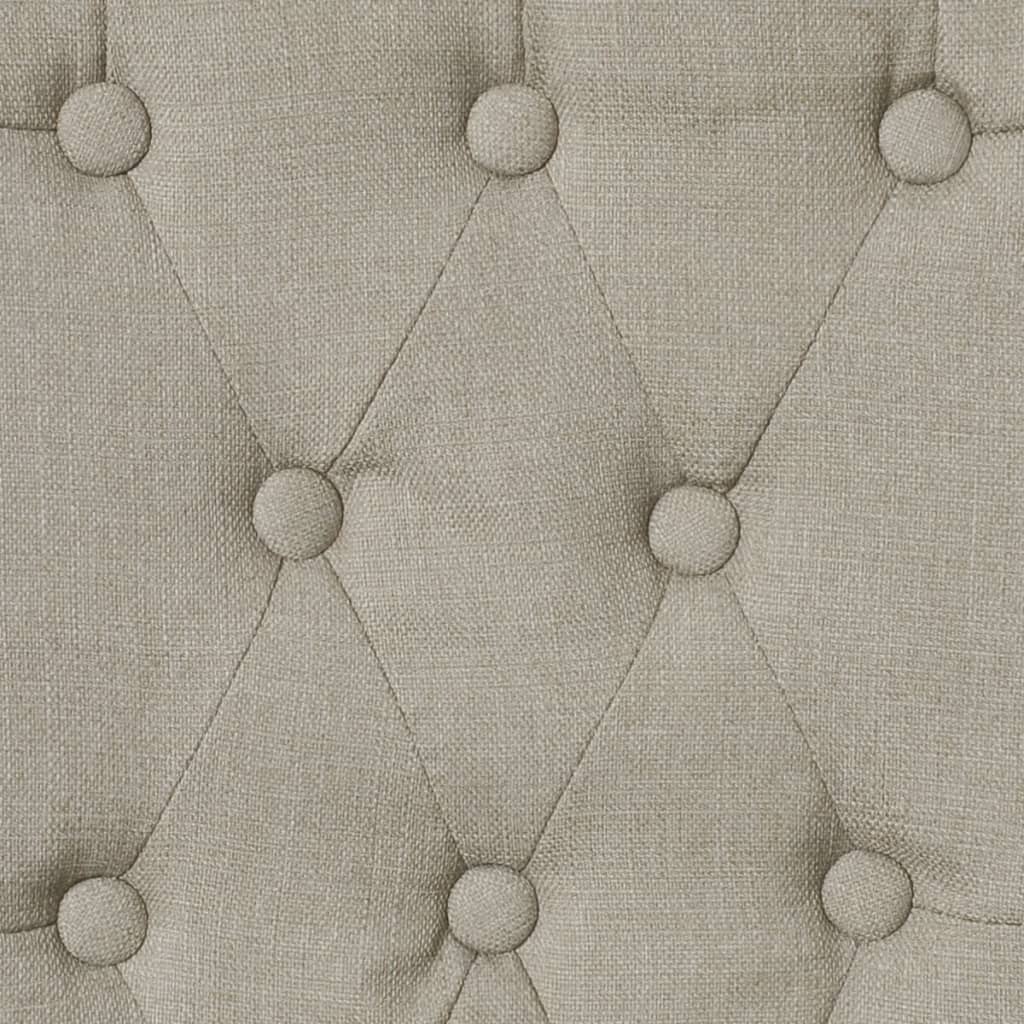 Chaises à manger lot de 2 poil de chameau tissu - XIOS