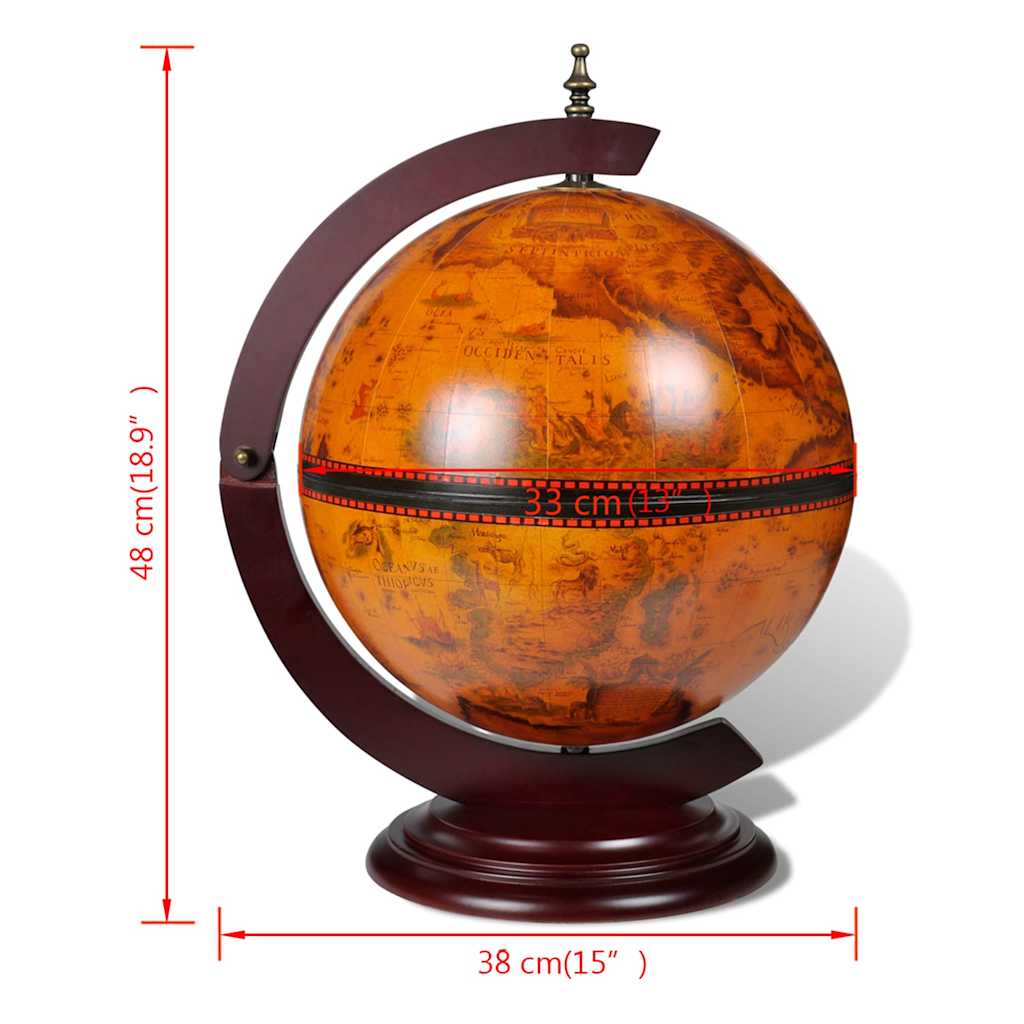 Support de vin sous forme de globe Bois d'eucalyptus - XIOS