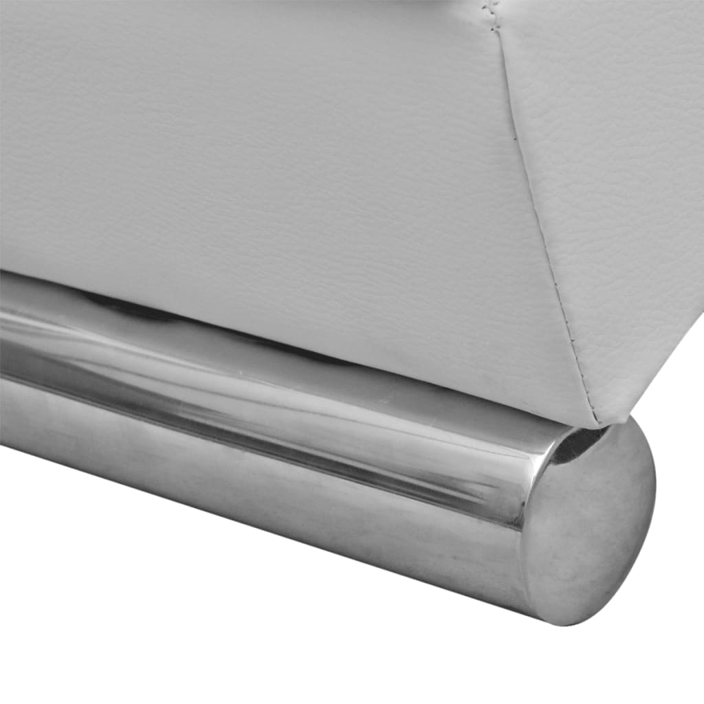 Chaise longue Blanc Similicuir - XIOS