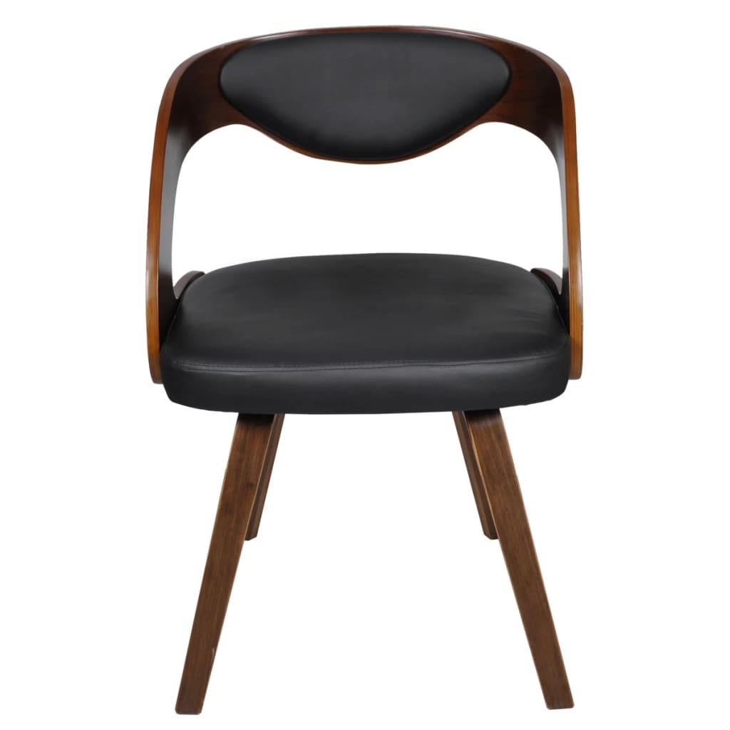 Chaises à manger lot de 2 marron similicuir - XIOS