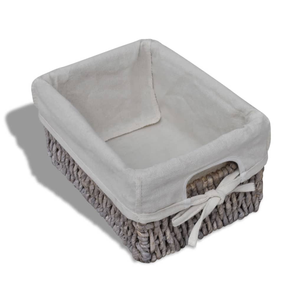 Étagère de rangement Bois Marron 4 paniers en tissage - XIOS