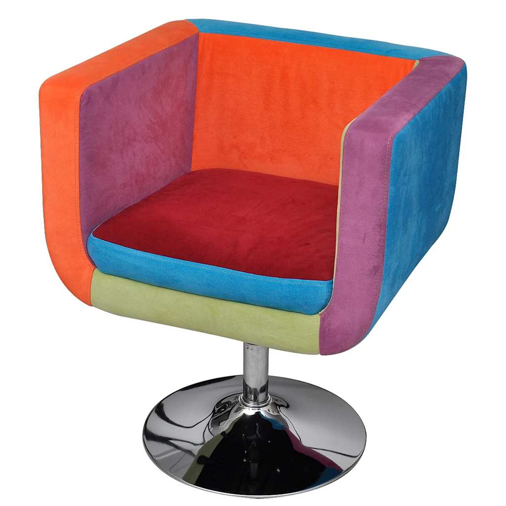 Fauteuil avec design de patchwork Cube Tissu - XIOS